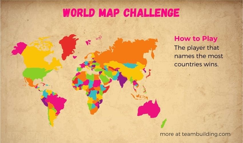 world map challenge
